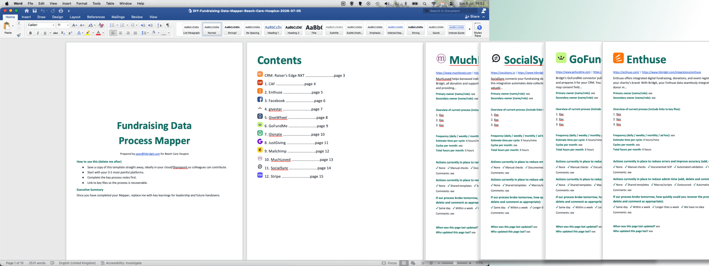Data Process SOP Builder output preview