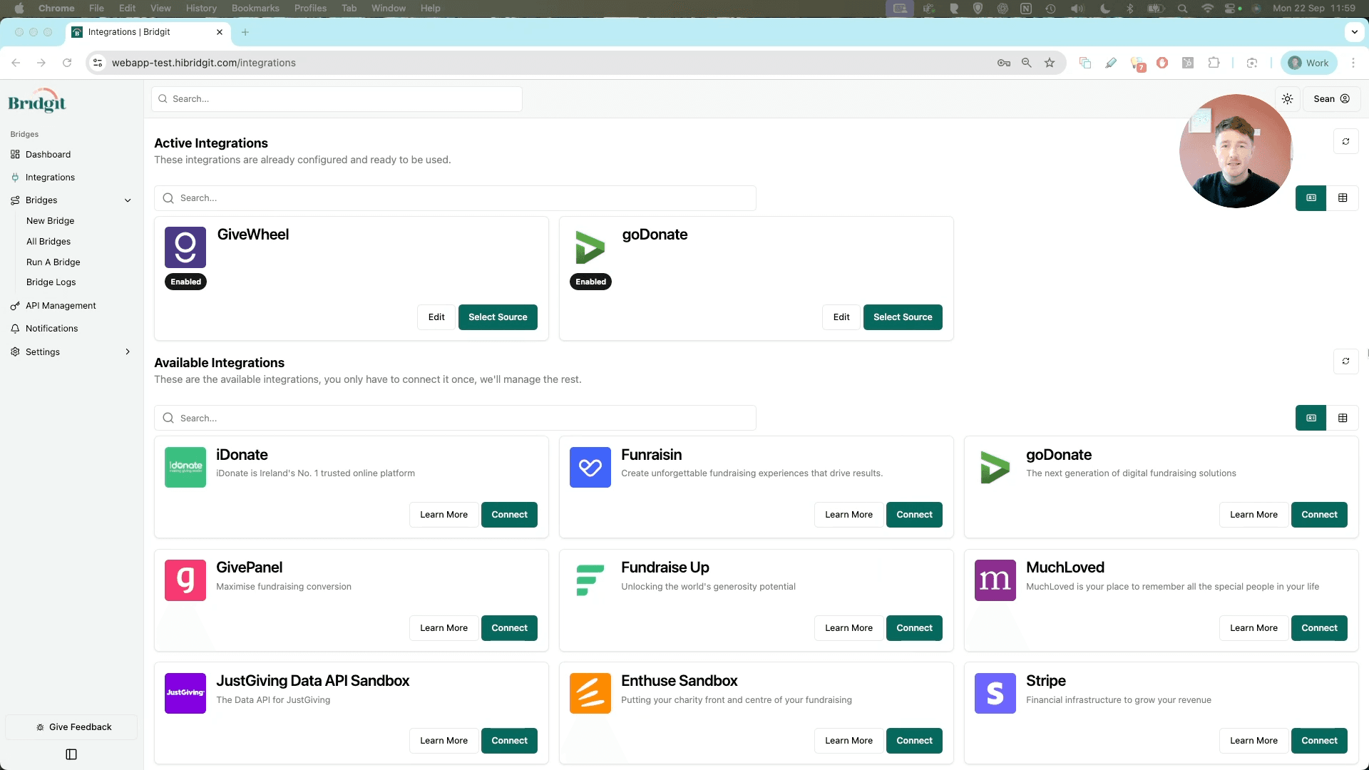 Bridgit MuchLoved to CRM friendly spreadsheet demo