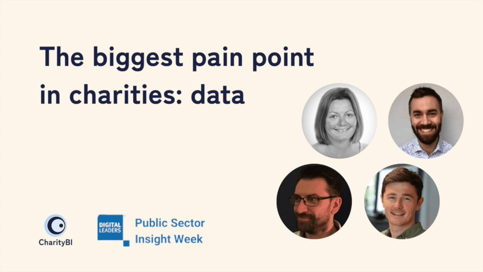 Panel: The biggest pain point in charities: data